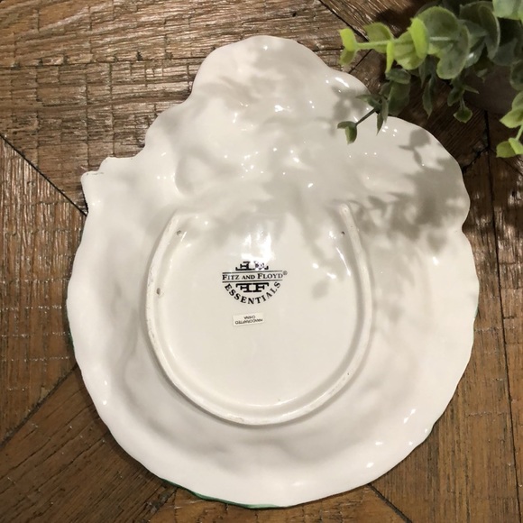 Fitz & Floyd Santa Wreath Canape' Plate Hohoho - Picture 2 of 2